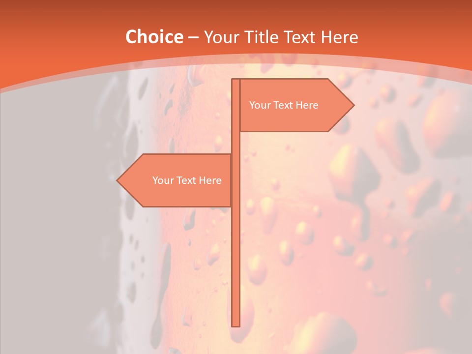 Droplets Macro Chilled PowerPoint Template