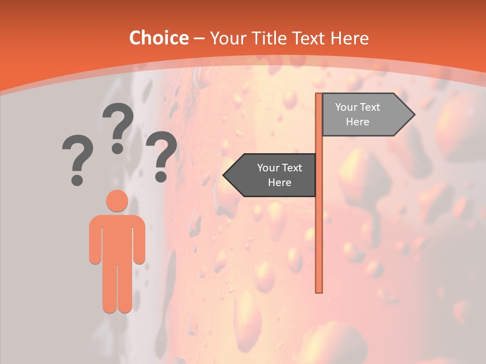 Droplets Macro Chilled PowerPoint Template