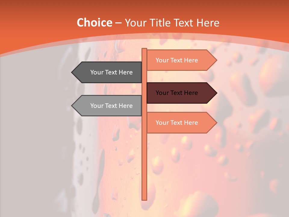 Droplets Macro Chilled PowerPoint Template