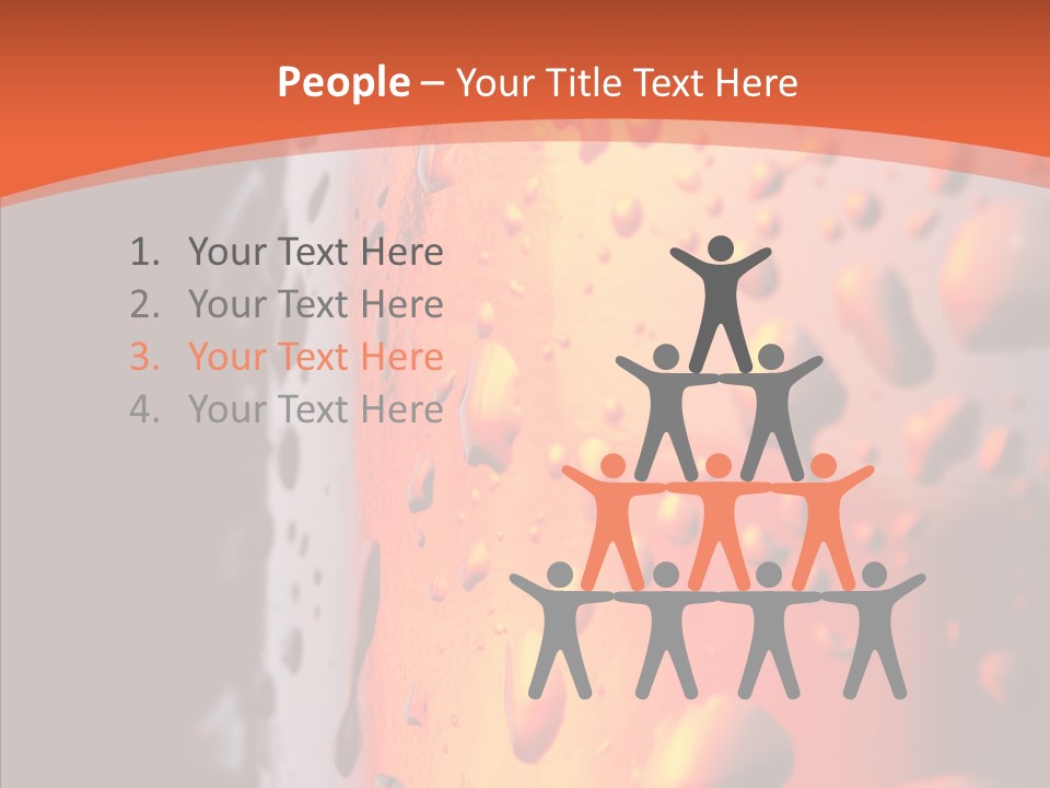 Droplets Macro Chilled PowerPoint Template