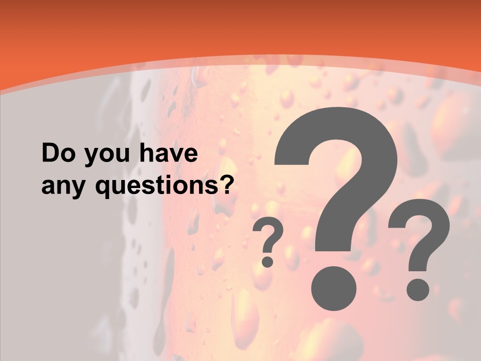 Droplets Macro Chilled PowerPoint Template