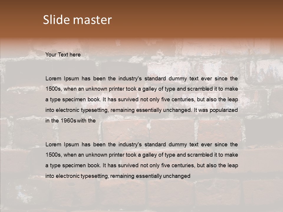 Textured Grunge Decoration PowerPoint Template