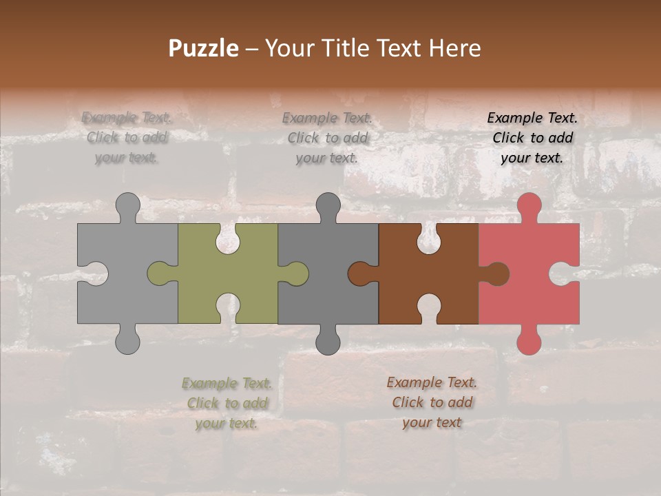 Textured Grunge Decoration PowerPoint Template