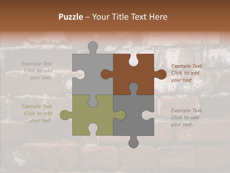 Textured Grunge Decoration PowerPoint Template