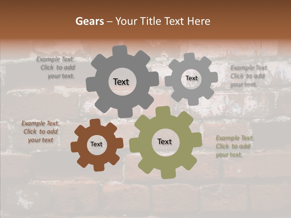 Textured Grunge Decoration PowerPoint Template