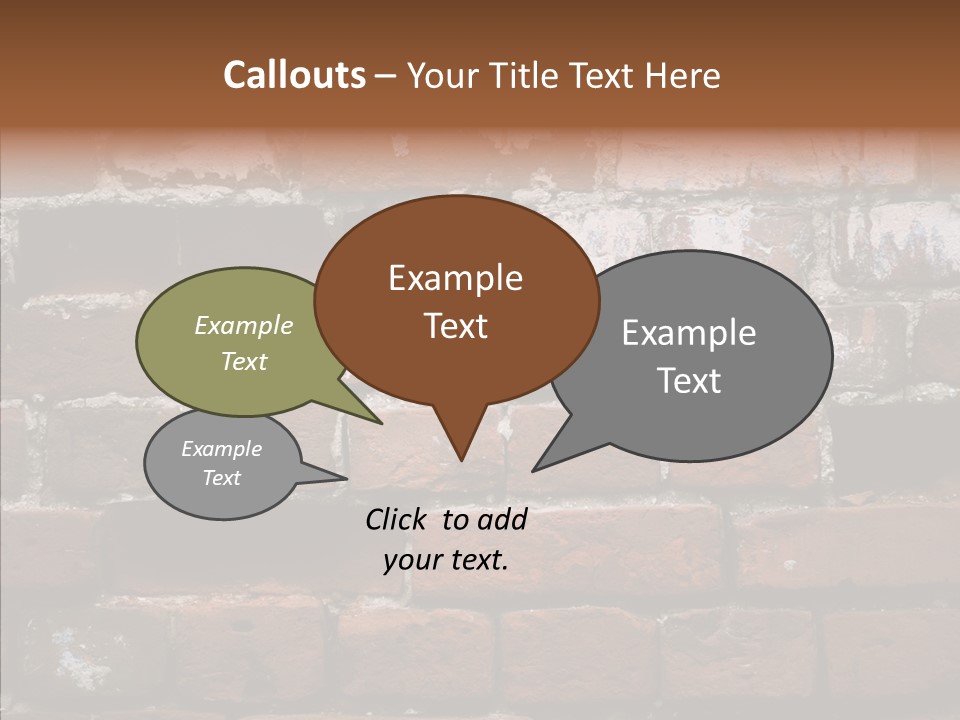 Textured Grunge Decoration PowerPoint Template