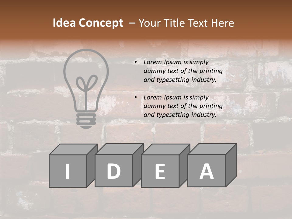Textured Grunge Decoration PowerPoint Template