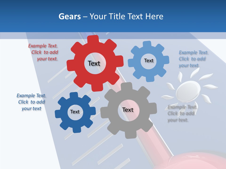 Render Medicine Snowflake PowerPoint Template