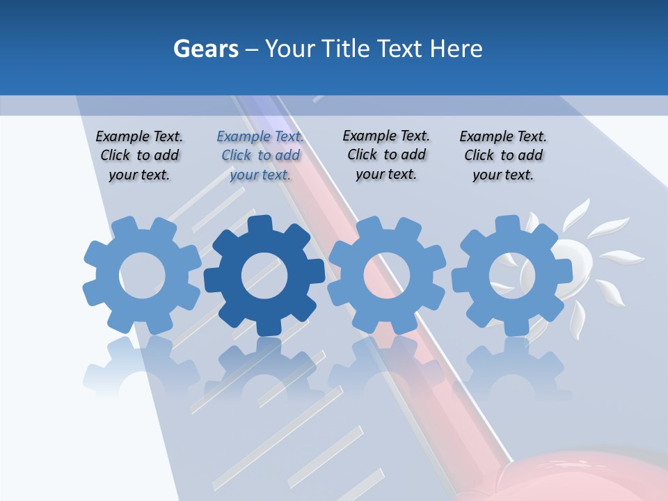 Render Medicine Snowflake PowerPoint Template