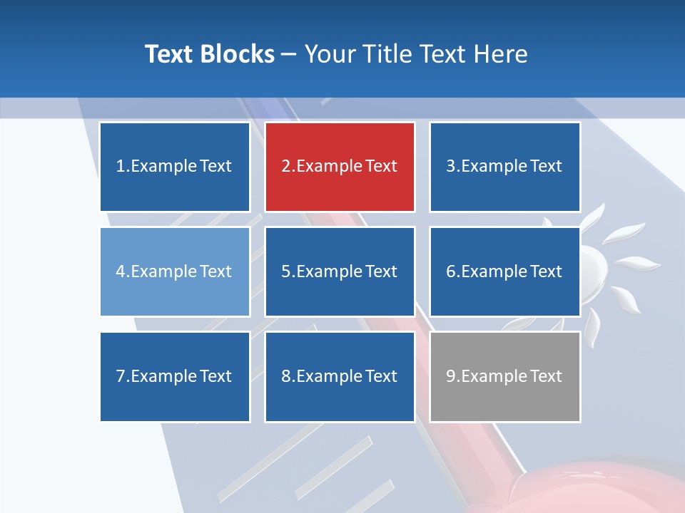 Render Medicine Snowflake PowerPoint Template
