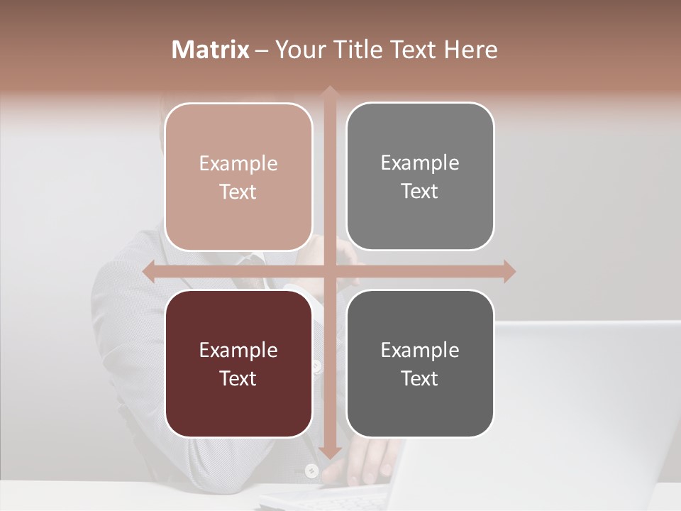 Smiling Glasses Young PowerPoint Template