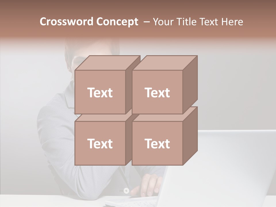 Smiling Glasses Young PowerPoint Template