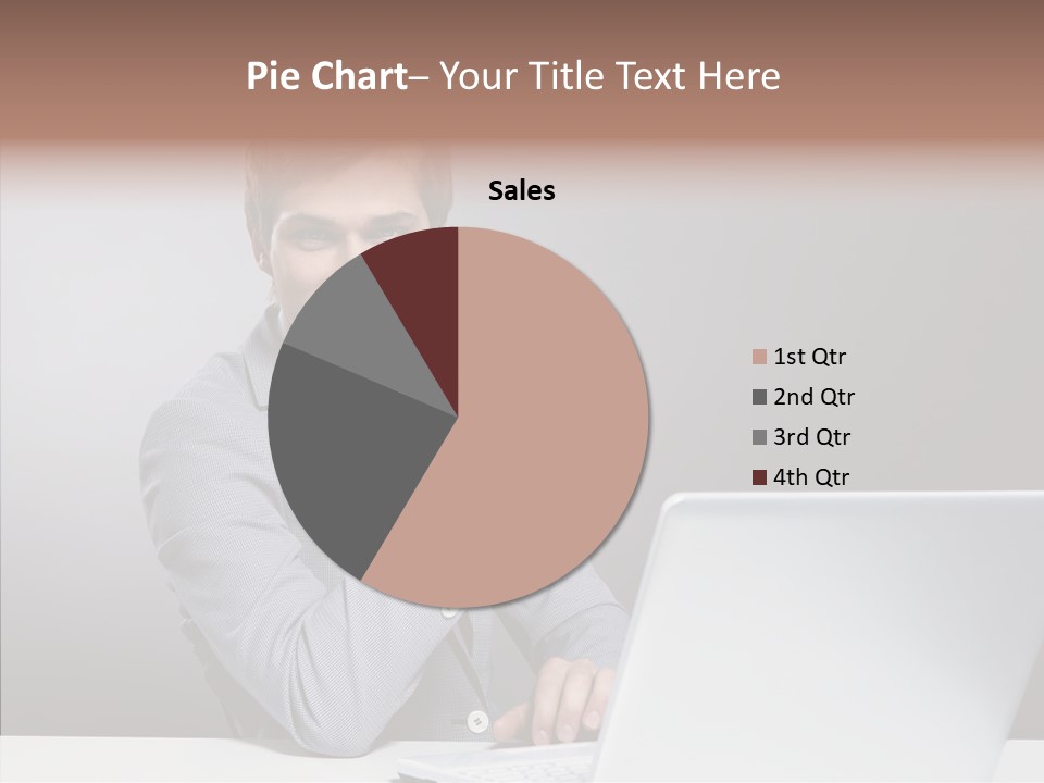 Smiling Glasses Young PowerPoint Template