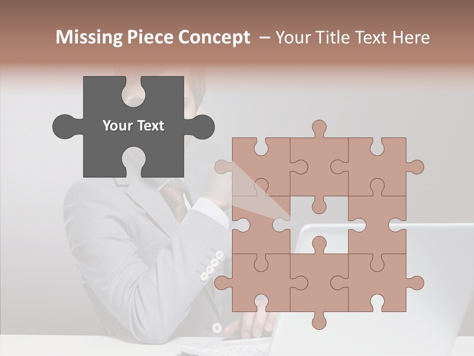 Smiling Glasses Young PowerPoint Template