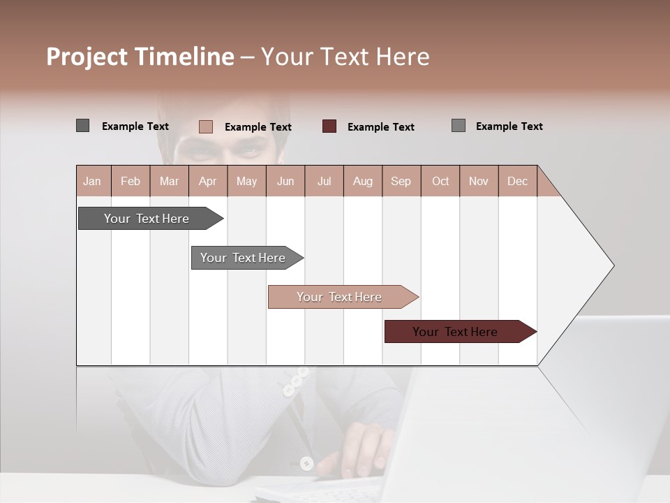 Smiling Glasses Young PowerPoint Template