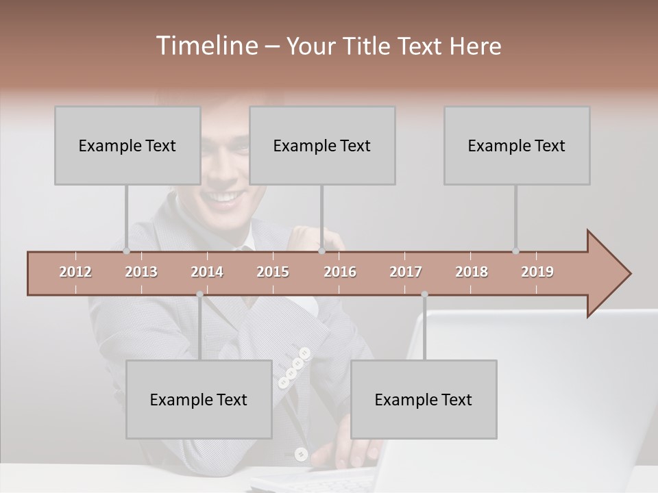 Smiling Glasses Young PowerPoint Template