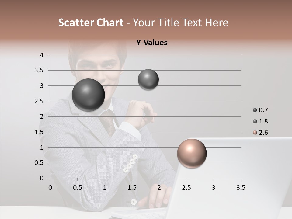 Smiling Glasses Young PowerPoint Template