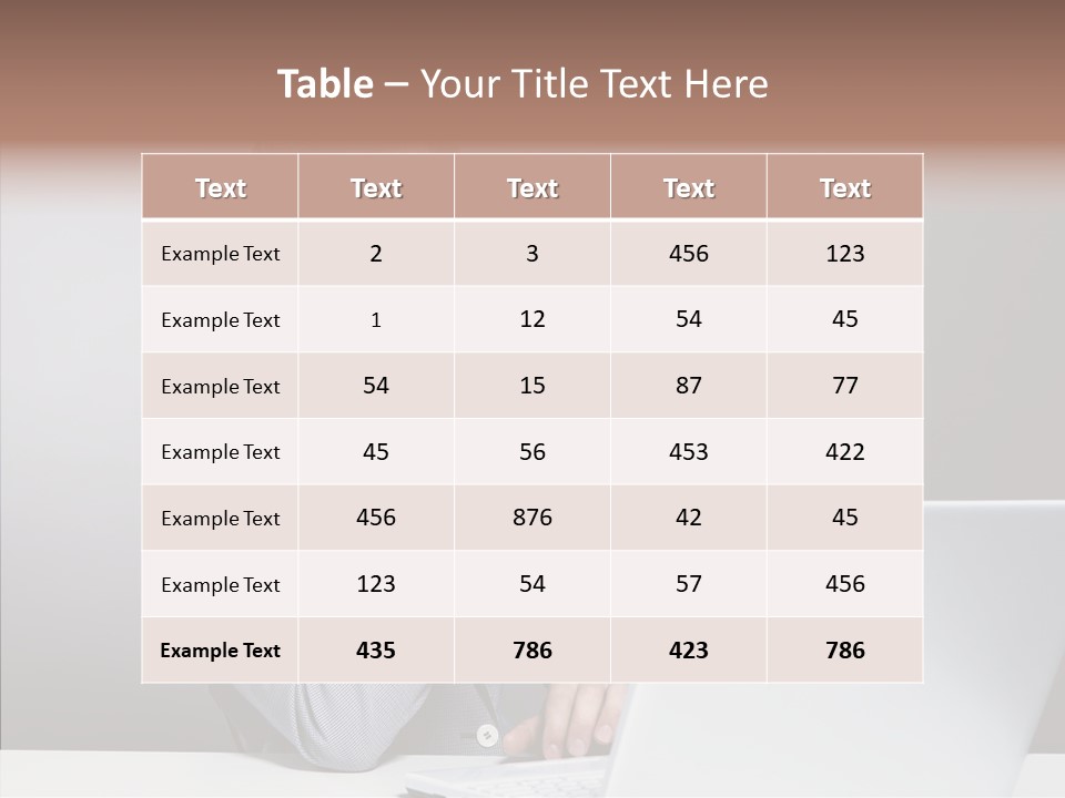 Smiling Glasses Young PowerPoint Template