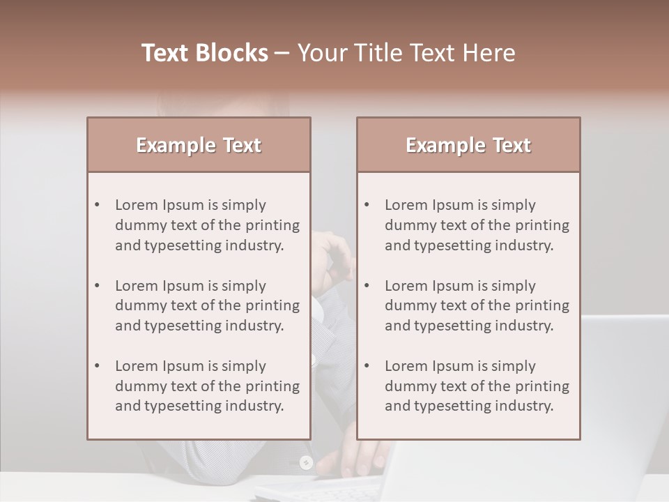 Smiling Glasses Young PowerPoint Template