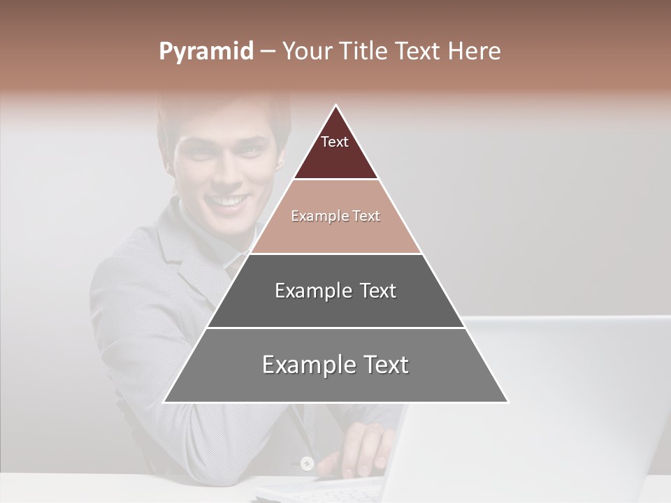 Smiling Glasses Young PowerPoint Template