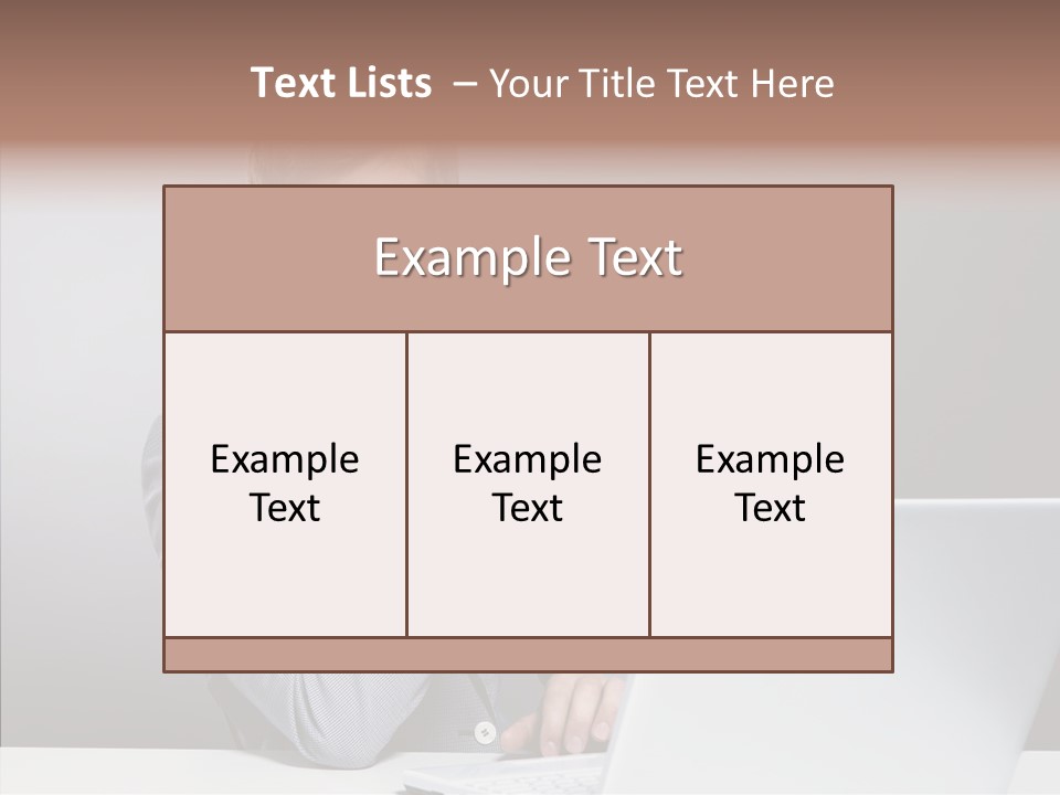 Smiling Glasses Young PowerPoint Template
