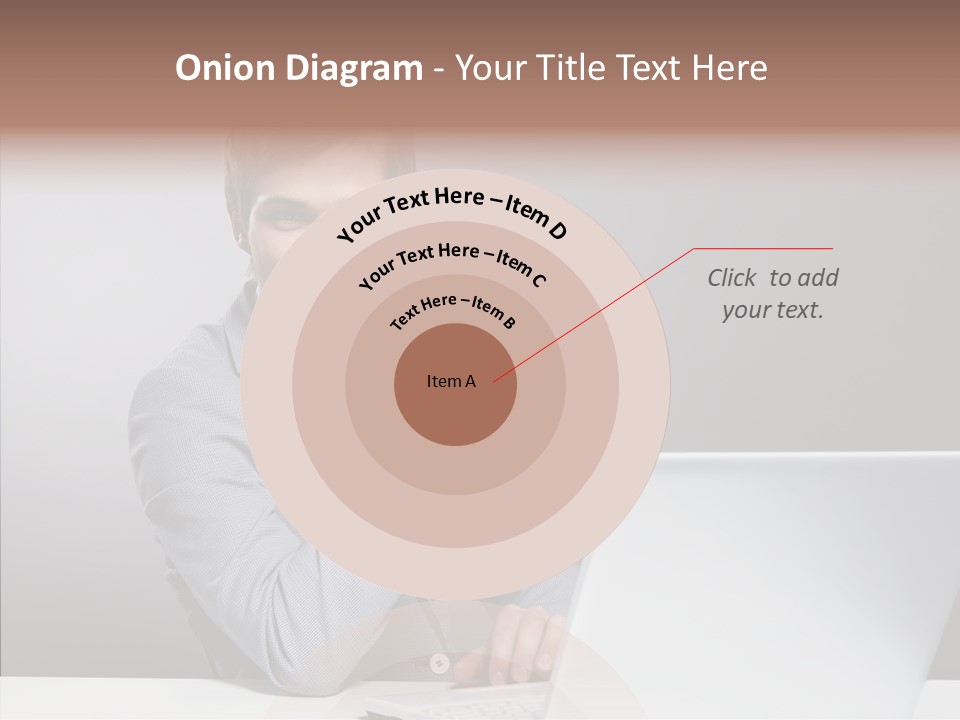Smiling Glasses Young PowerPoint Template