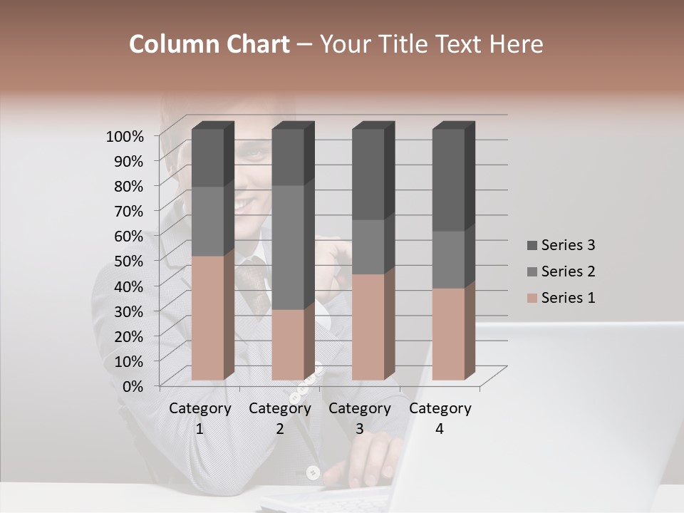 Smiling Glasses Young PowerPoint Template