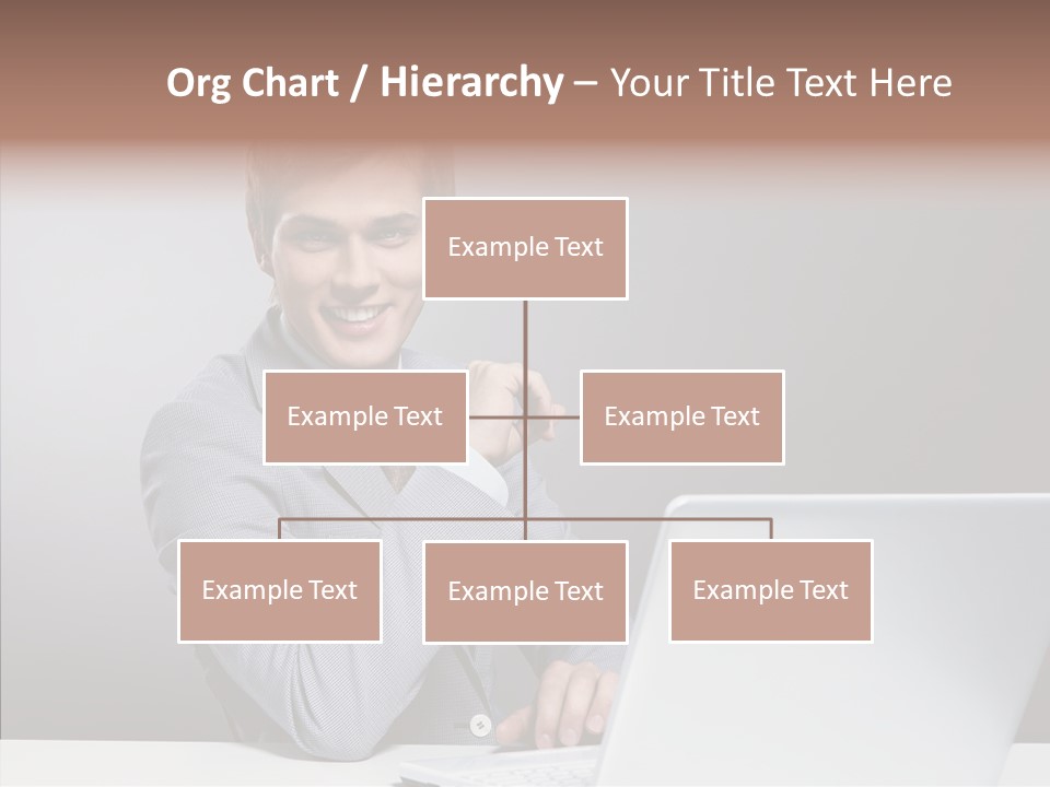 Smiling Glasses Young PowerPoint Template