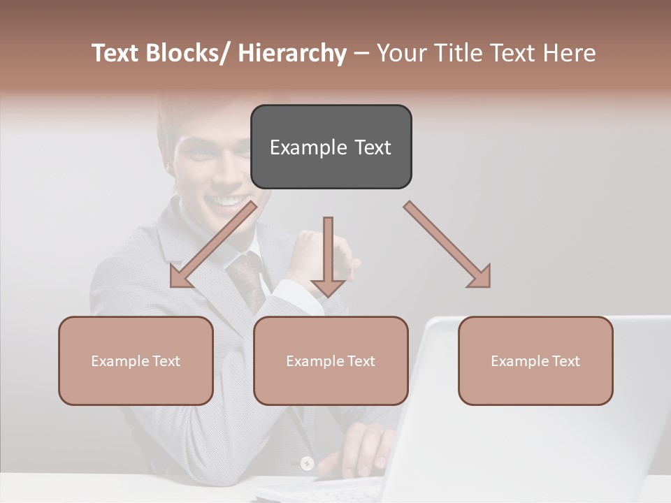 Smiling Glasses Young PowerPoint Template