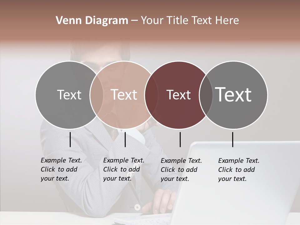 Smiling Glasses Young PowerPoint Template