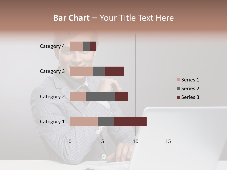 Smiling Glasses Young PowerPoint Template