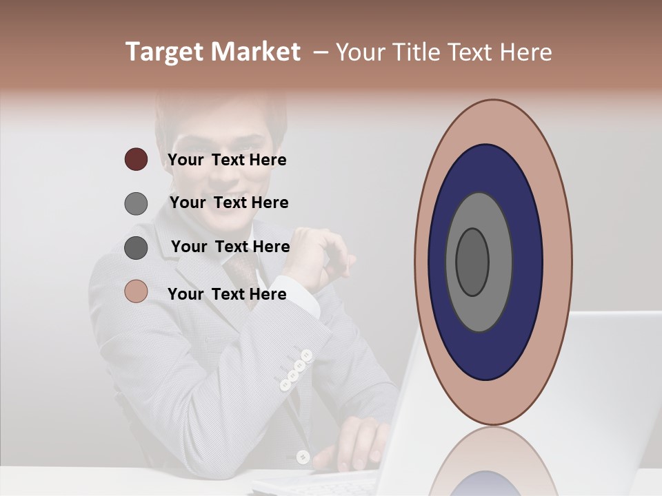 Smiling Glasses Young PowerPoint Template