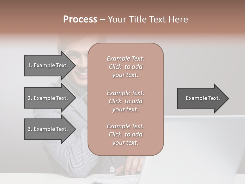 Smiling Glasses Young PowerPoint Template