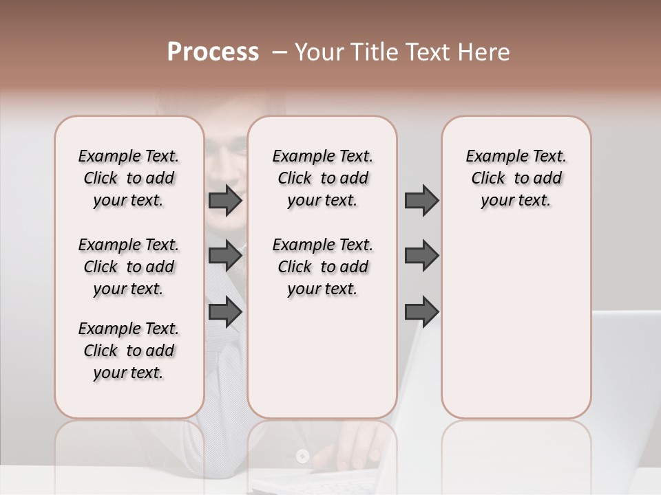 Smiling Glasses Young PowerPoint Template