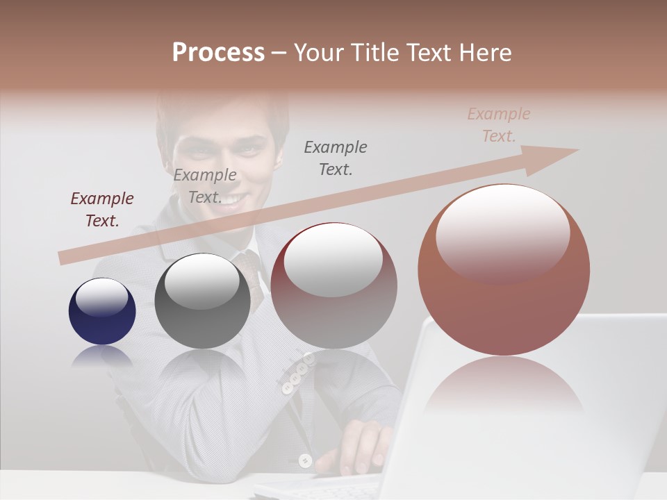 Smiling Glasses Young PowerPoint Template