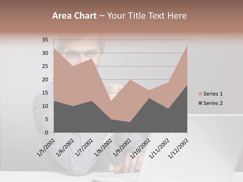 Smiling Glasses Young PowerPoint Template