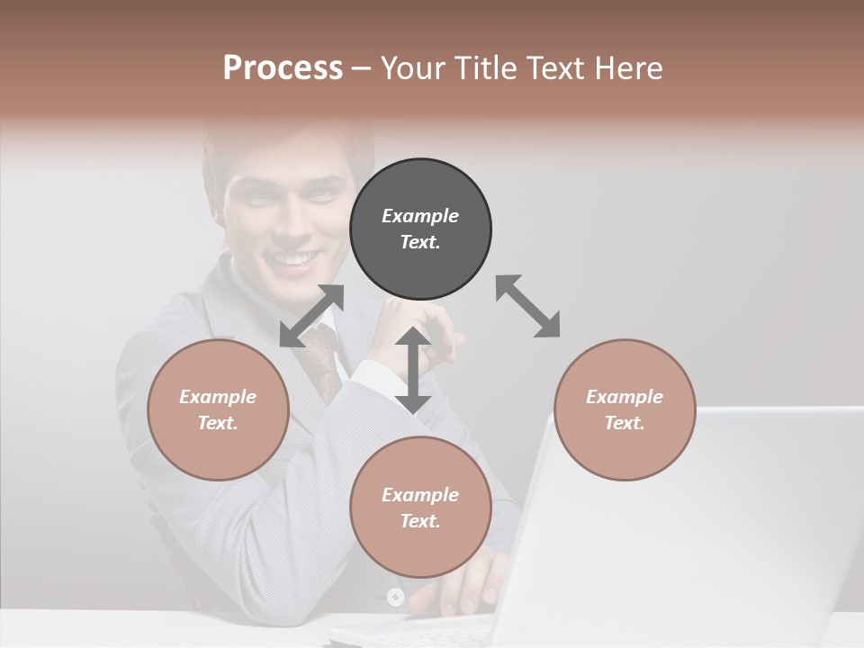 Smiling Glasses Young PowerPoint Template