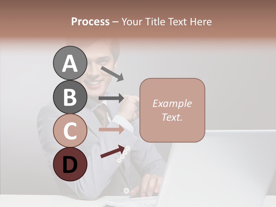 Smiling Glasses Young PowerPoint Template
