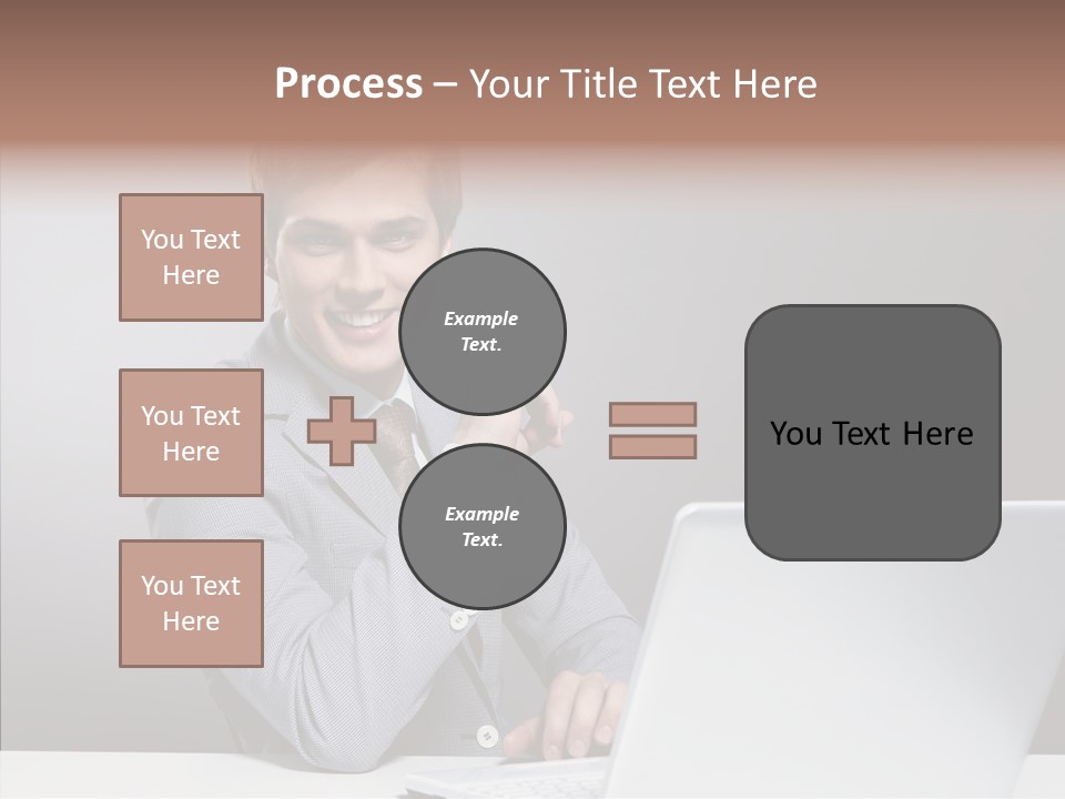 Smiling Glasses Young PowerPoint Template