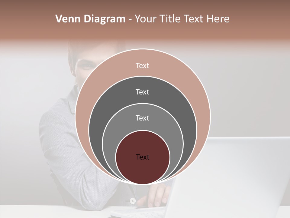 Smiling Glasses Young PowerPoint Template