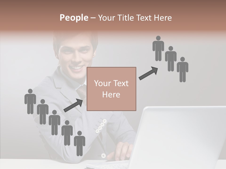 Smiling Glasses Young PowerPoint Template