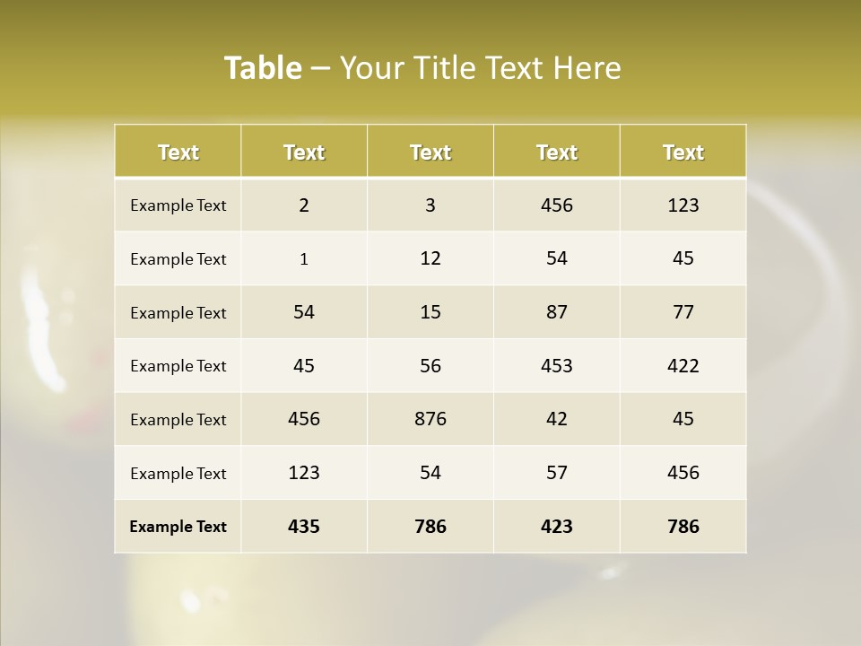 Vegetables Green Hot PowerPoint Template