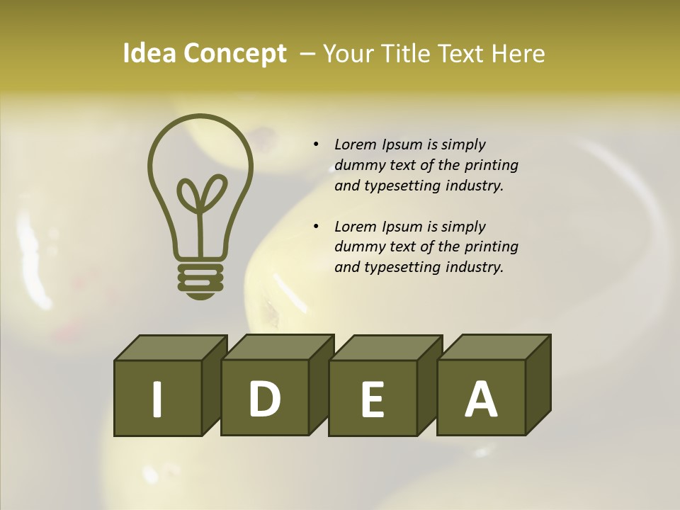 Vegetables Green Hot PowerPoint Template