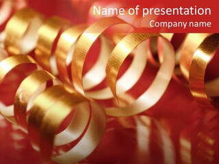 String Ceremony Accessory PowerPoint Template