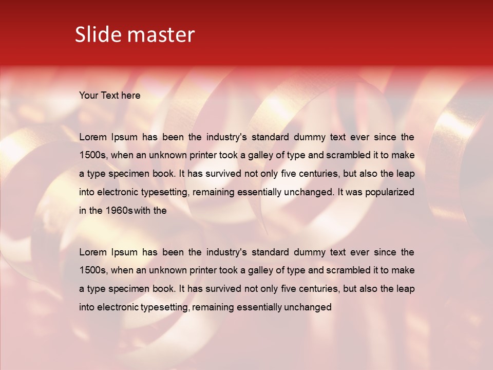 String Ceremony Accessory PowerPoint Template