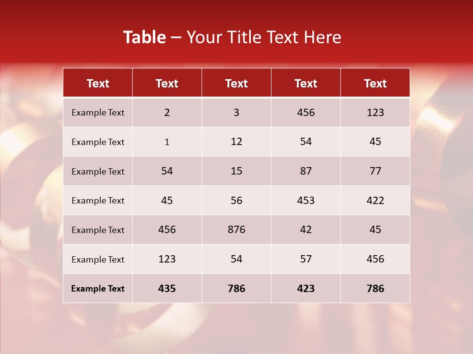 String Ceremony Accessory PowerPoint Template