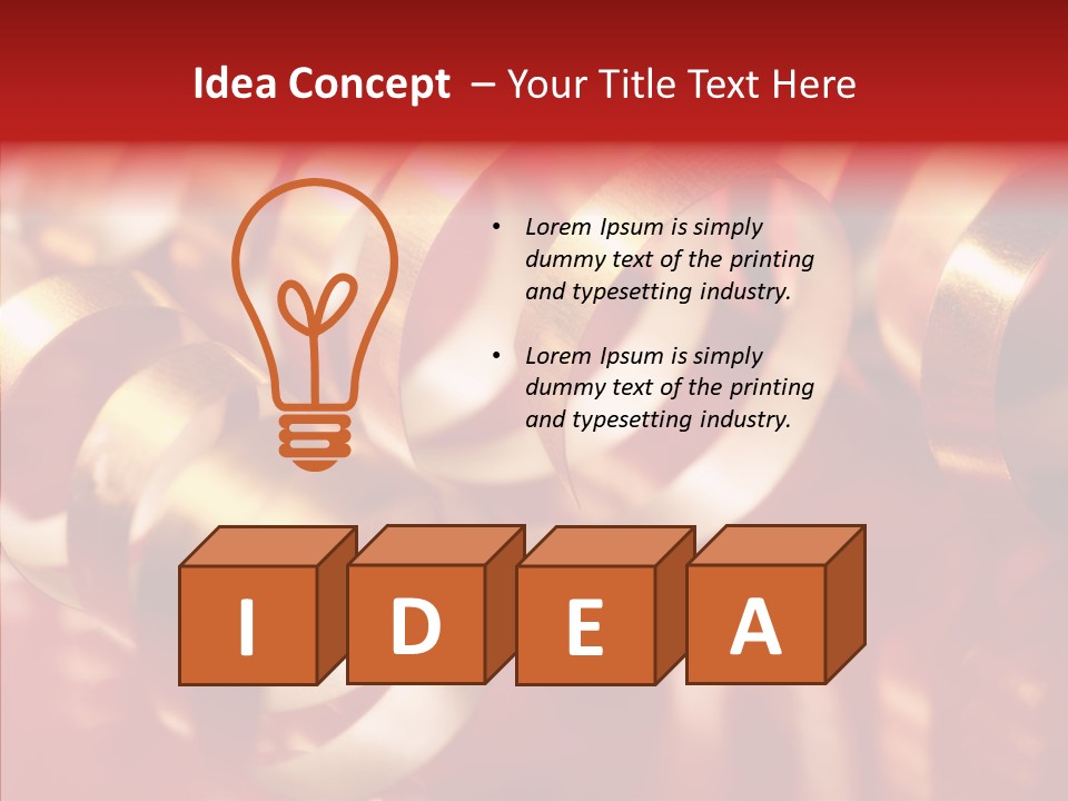 String Ceremony Accessory PowerPoint Template