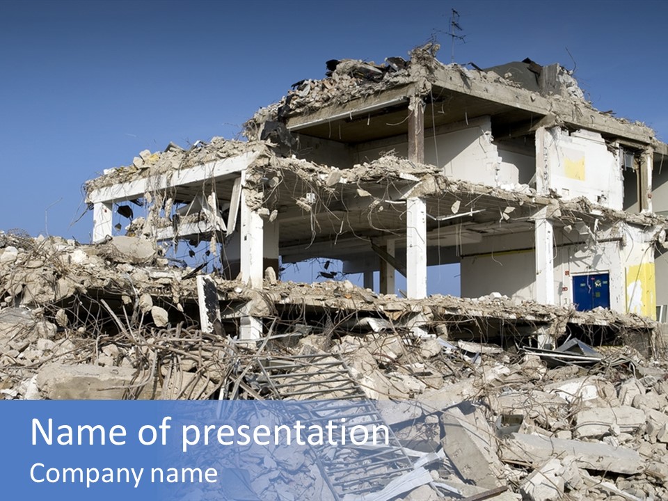 Wall Destruction Recovery PowerPoint Template