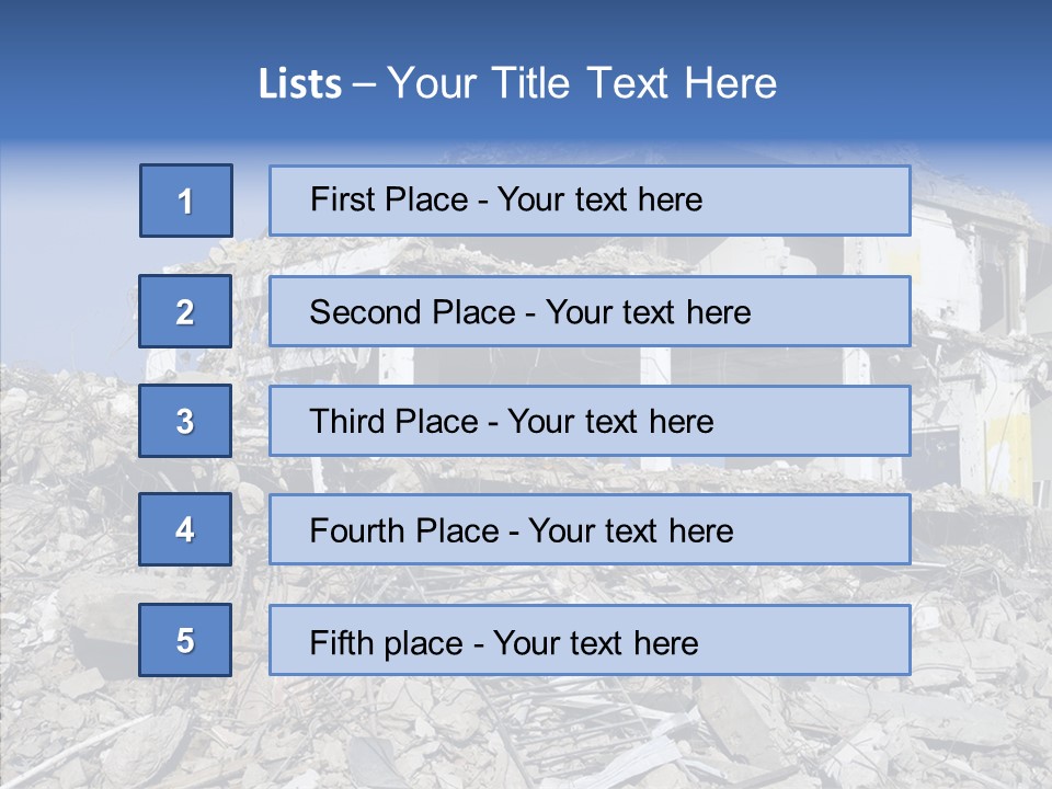 Wall Destruction Recovery PowerPoint Template
