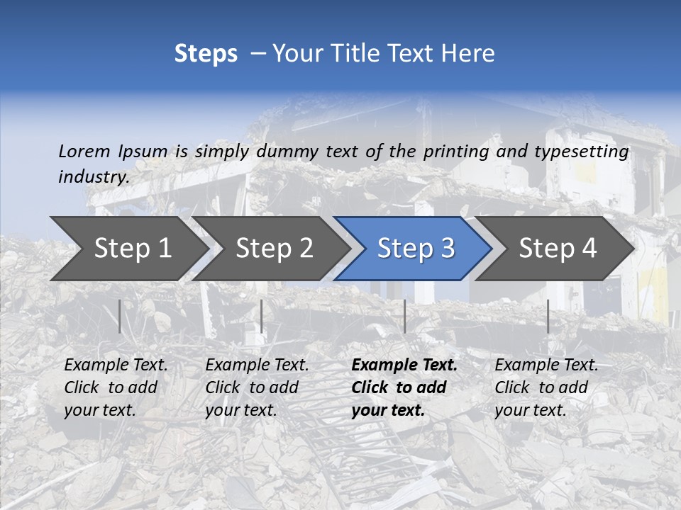 Wall Destruction Recovery PowerPoint Template